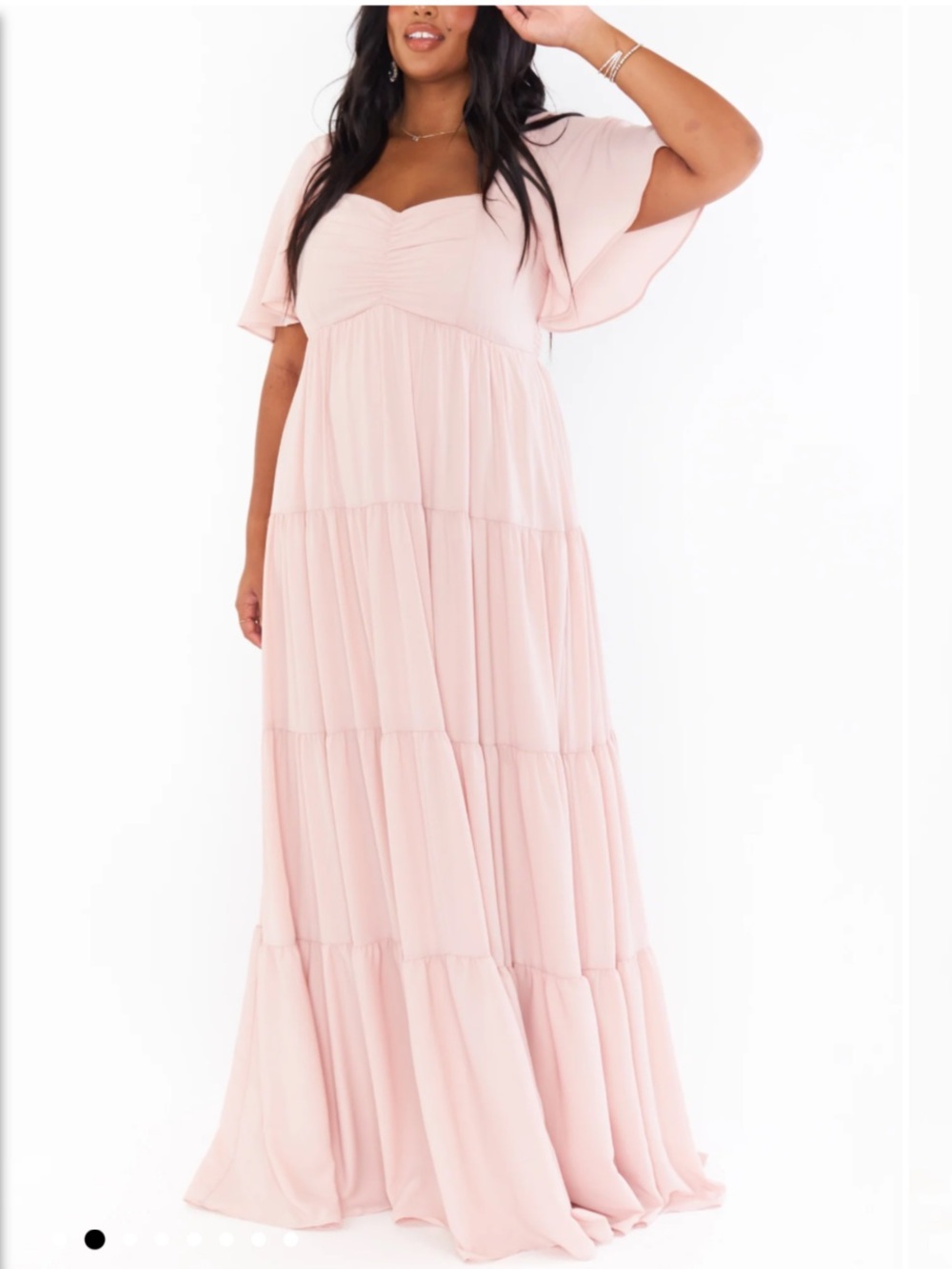 NWT Show Me Your Mumu Nicole Maxi Dress Blush Pink Size XL - Picture 2 of 7